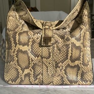 Lambertson Truex Python Handbag